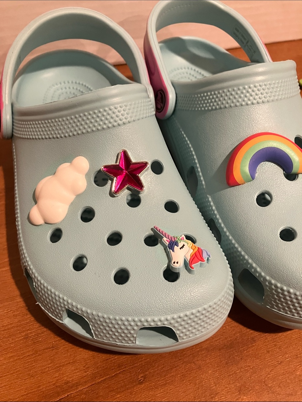 CROCS Kids Classic Rainbow Gem Clog - Pure Water - Picture 4 of 11